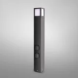 Deko-Light Facado Socket 1000 mm, 1x max. 20 W E27, IP54 Dunkelgrau