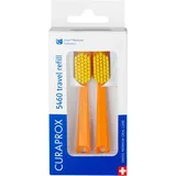 Curaprox CS 5460, Refill für Reisezahnbürste Travel-Set, orange-gelb, 2 Stück