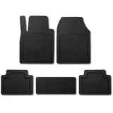 Omac Fußmatten Gummimatten 3D Matte kompatibel mit VW Taigo 2021-2026 Gummi Schwarz 5tlg