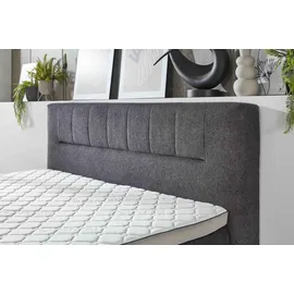 SUN GARDEN Boxspringbett 180 x 200 cm H3 Grau