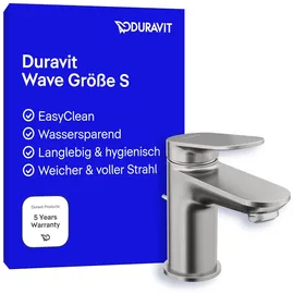 Duravit Wave Einhandmischer Edelstahl gebürstet