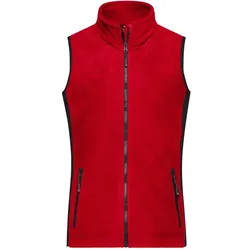 Damen Fleece Weste "JN855" - XXL - red/black