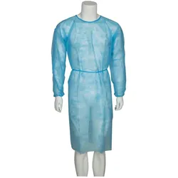 Abena Besucherkittel Nonwoven/PP Blau Gr. L, 5 Stück