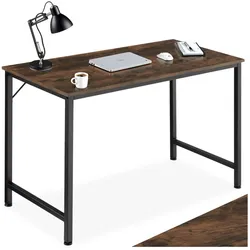 tectake® Schrebitisch, Industrial Style, große Beinfreiheit, Höhe 75,5 cm