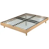 Lattenrost Im Set 18 Breite Latten Verstärkung Rücken+füsse Eiche mittel 160 x 200 cm