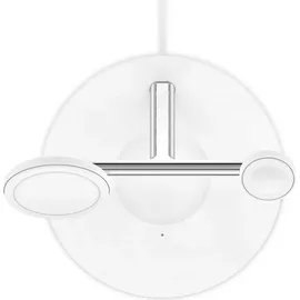 Belkin BoostCharge Pro 3-in-1 Ladegerät mit MagSafe (15 W), Wireless Charger, Weiss
