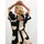 bonprix Jersey-Jumpsuit, schwarz, Gr.56/58 (3XL), graphisch bedruckter Jersey-Jumpsuit mit Knopfverschluss hinten am Ausschnitt