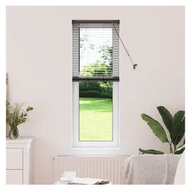 vidaXL Balkenjalousie 130 x 55 cm Schwarz