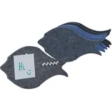 Relaxdays Filzpinnwand 16 x 30 cm Blau/Grau