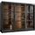 Mirjan24 Schwebetürenschrank Norlio 250 x 203 x 65 cm Schwarz