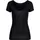MELROSE T-Shirt MELROSE, Damen, Gr. 38, schwarz, Jersey, Obermaterial: 95% Viskose, 5% Elasthan, Glitzerstreifen, unifarben, tailliert hüftlang, tiefer V-Ausschnitt, Shirts T-Shirt, taillierte Passform, tiefer V-Ausschnitt, aus elastischem Jersey, Topseller