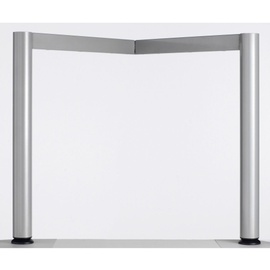 geramöbel Flex Schreibtisch höhenverstellbar, 1600x800x680-800, Buche/Silber,
