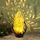 GLOBO Solarleuchte Glas Metall L 16,5 x B 12,5 x H 26,5 cm 1x LED schwarz gold