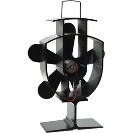 vidaXL Kaminventilator mit 5 Blättern 8 x 22,5 cm schwarz