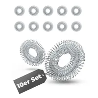 NEOLYMP Akupressur Ring Edelstahl 1 St Set