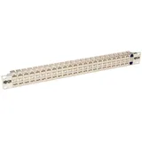 Eaton Power Quality Eaton 48-Port 1U Rack-Mount STP Shielded Cat6a Feedthrough Patch Panel RJ45 Ethernet TAA, Server Zubehör, Weiss, Silber