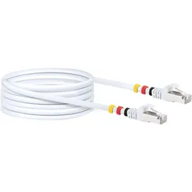 Schwaiger Netzwerkkabel CAT7 2x 3 Farbringe 15 m
