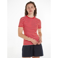 Tommy Hilfiger T-Shirt mit Streifenmuster Modell CODY Rot, M