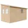 TIMBELA Anbau-Gartenhaus 3,95 x 2,00 m Beige