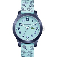 Lacoste Analog Quarzuhr für Kinder mit Türkisfarbenes Silikonarmband - 2030013, Hellblau