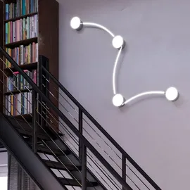 H4L Deckenleuchte Deckenlampe 4 flammig LED modern 28W - Silber