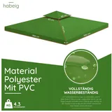 habeig Pavillon-Ersatzdach Pavillondach Ersatzdach 360g/m2 PVC 3x3m WASSERDICHT, 360,00 g/m2, 100% wasserdicht grün