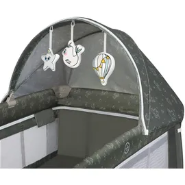 lionelo Sven Plus 4 in 1 Baby Bett Baby ab Geburt bis 15 kg Wickelauflage luftige Seitenwände mit Seiteneingang Tragetasche zusammenklappbar