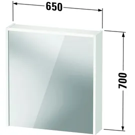 Duravit D-Code 650 cm weiß mit Beleuchtung und Steckdose