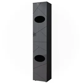 Vicco Wäscheschrank Irma Anthrazit, 37 x 192 cm