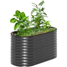 Outsunny Hochbeet,, - 160Lx80Wx80Hcm - Dunkelgrau,