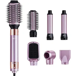 VEVOR Haartrocknerbürste 6-in-1 Multi-Haarstyler Volumenstyling Styling Locken
