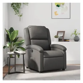 vidaXL Relaxsessel Hadara Kunstleder 47 x 99,5 x 73,9 cm Grau mit Liegeposition