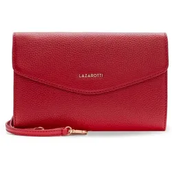 Lazarotti Bologna Leather Clutch Tasche Leder 23 cm red