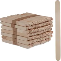Relaxdays Eisstiele aus Holz, 900 Stück, Holzstäbchen, Basteln, Backen,