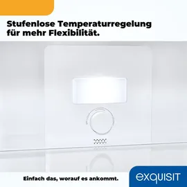 Exquisit KGC265-70-NF-WS-040C Kühl-Gefrierkombination (251 l, 1805 mm hoch, Weiß)