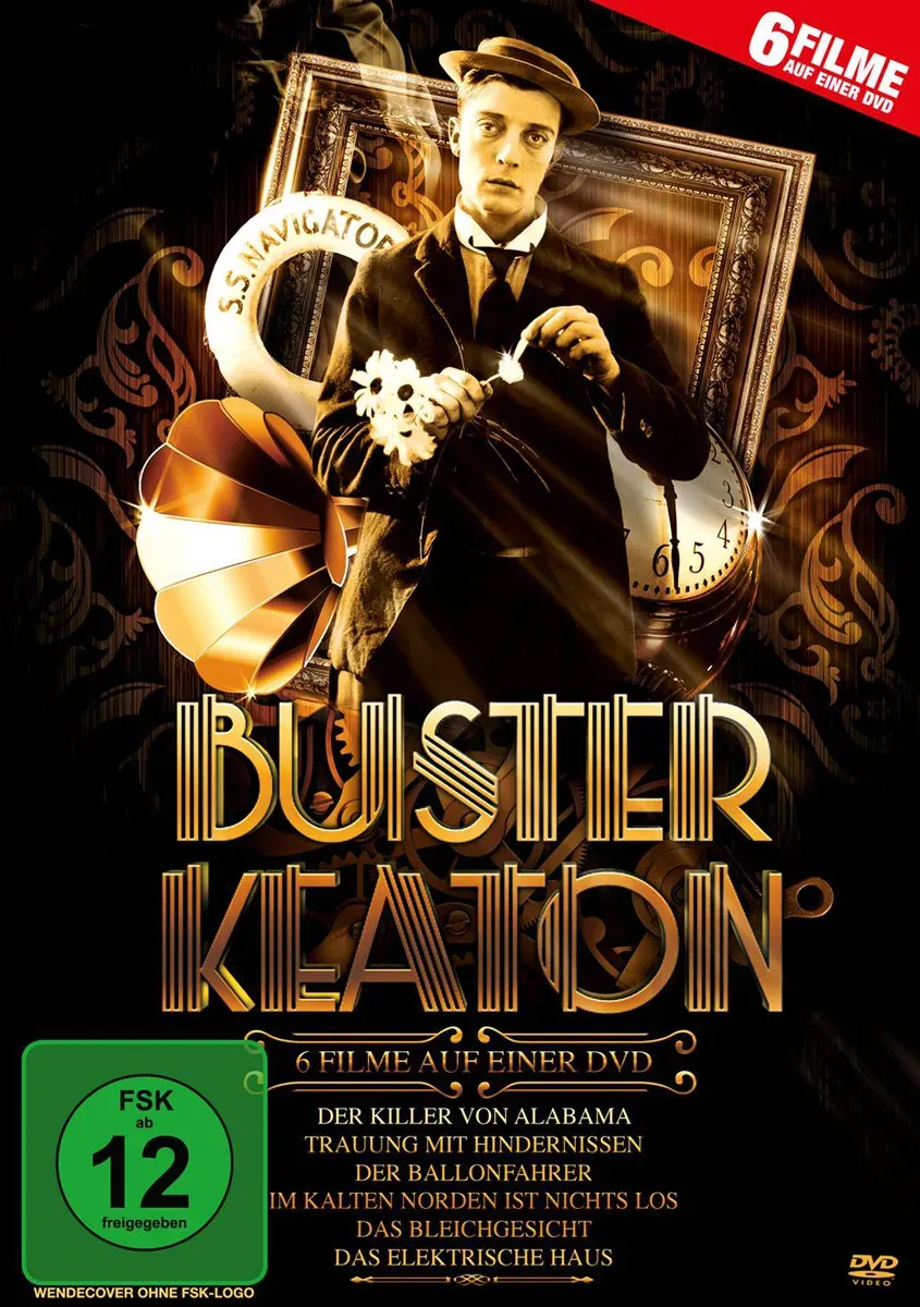 Buster Keaton - 6 Filme Auf Einer Dvd - Der Killer Von Alabama  Trauung Mit Hindernissen  Der Ballonfahrer  Im Kalten Norden Ist Nichts Los  Das Volle