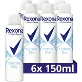 Rexona MotionSense Cotton Dry Spray 6 x 150 ml