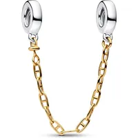 Pandora Sicherheitskette Zweifarbig Silber 763904C00-05