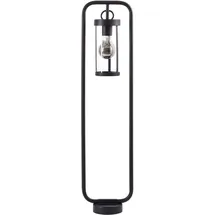 Brilliant Außenstandleuchte Glas, Metall 85,0 cm E27 schwarz, transparent