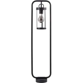 Brilliant Außenstandleuchte Glas, Metall 85,0 cm E27 schwarz, transparent