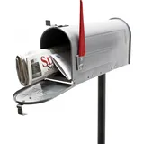 Wiltec U.S. Mailbox silber inkl. Standfuß