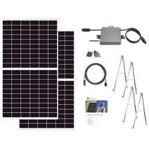 osnatech Mini-PV-Set 600 "Balkonkraftwerk" GLAS PREMIUM 375W-2-Complete Balkon-Solaranlage