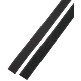 Basetech STD-LH25/1M Klettband zum Aufkleben Haft- und Flauschteil (L x B) 1000mm x 25mm Schwarz 1 P