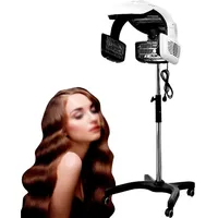 Sunseota Professioneller Wandhalterung/Stehender Haartrockner für Salon Friseur, Trockenhaube mit LCD-Anzeige und Heizungsprozessor, Ausgestattet mit Standfuß/Bodenständer, Höhenver 220V-Vertical