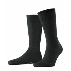 Burlington Herren Socken LORD - Kurzstrumpf, Labeling Clip, uni, One Size Dunkelgrau 40-46