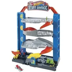 HOT WHEELS GNL70 Stunt-Garage Spielset, Parkhaus inkl. 1 Spielzeugauto, Parkgarage