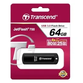 Transcend JetFlash 700 64GB schwarz USB 3.0