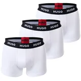 Hugo Herren Trunks weiß Baumwolle - Mix unifarben, weiß, NOS