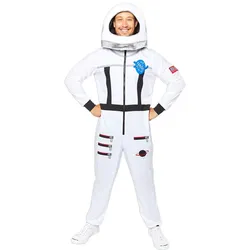 Weltraum Astronaut Herrenkostüm weiß - L