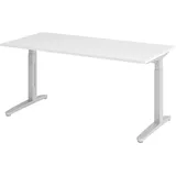 bümö Schreibtisch 160x80 Höhenverstellbar Weiß